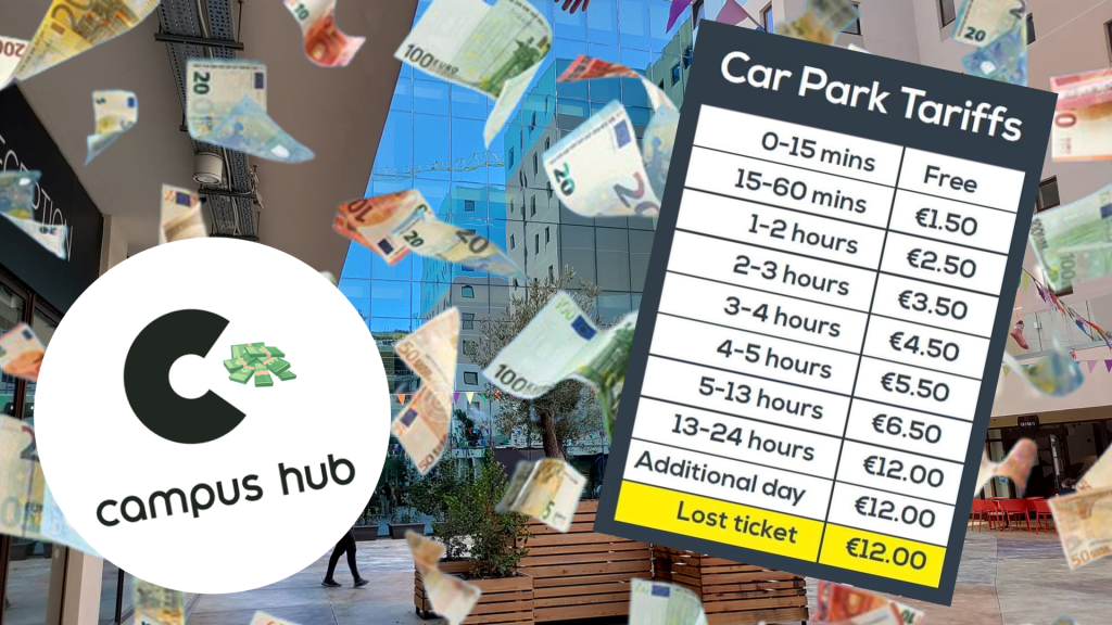 Students in uproar at new Campus Hub parking rates